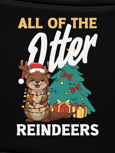 Seeotter-pun-weihnachts-rentiere