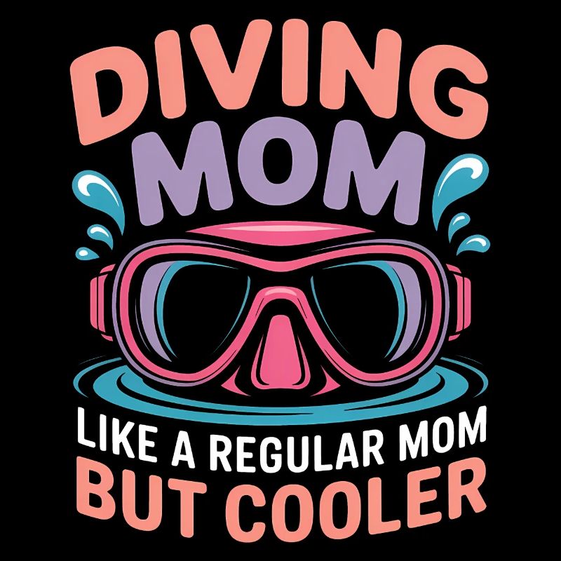 Plongée Dire Maman Drôle Plongée Cadeau