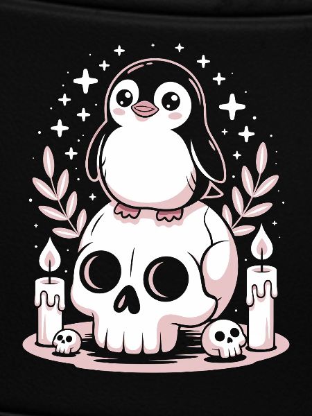 Kawaii Pastel Goth Penguin