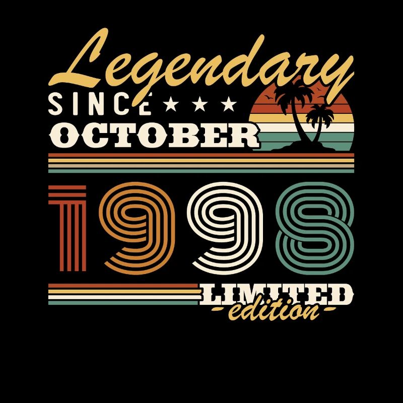 October 1998 Vinatge Retro Birthday Gift