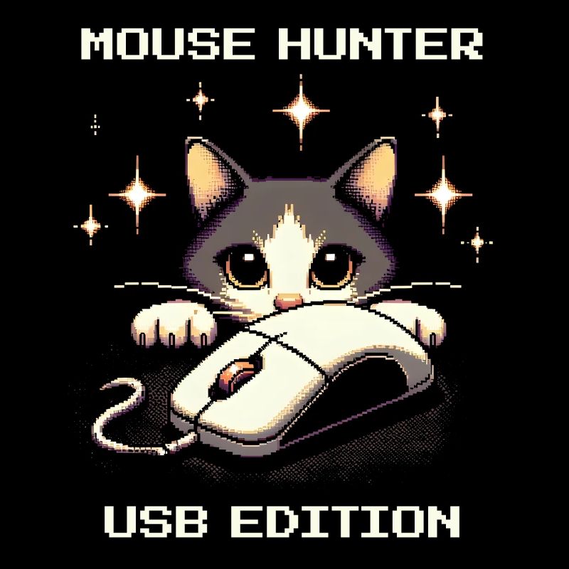 Mausjäger USB-Edition | Katzen Gaming Humor