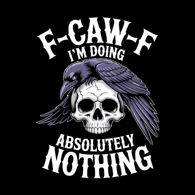 F-GAW-F Absolument rien Crâne Corbeau