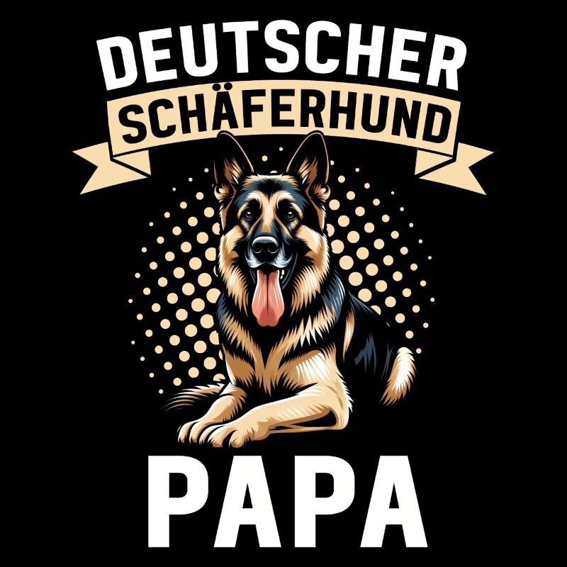 Deutscher Schäferhund Papa Vatertag Vater