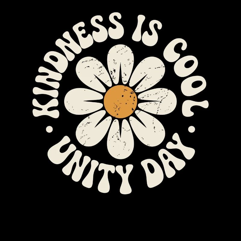 Kindness is cool retro beautiful message