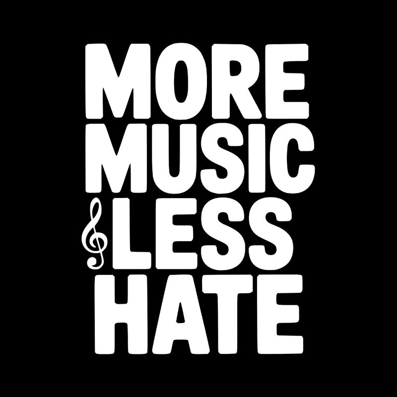 Plus de musique, moins de haine