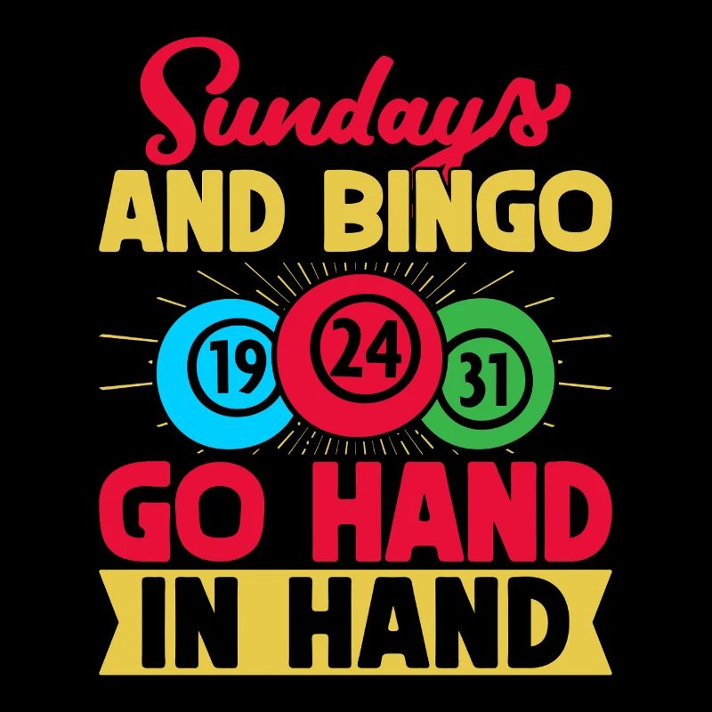 Jeu de bingo Les dimanches et le bingo vont de pair Bingo