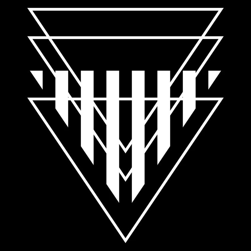 Triangular Crest Geometric Print