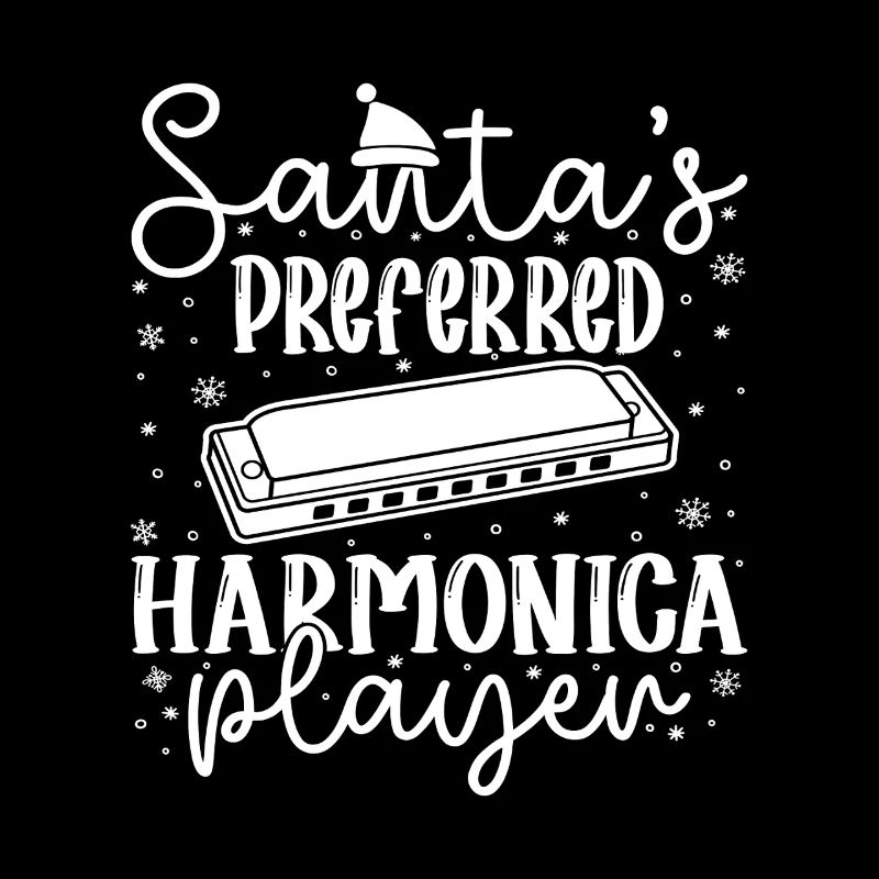 Musicien d’harmonica Harmonica préféré du Père Noël