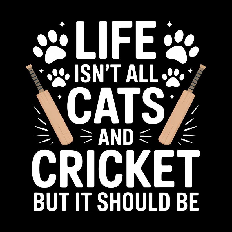Cricket Spruch Katzen Lustiges Cricket Geschenk