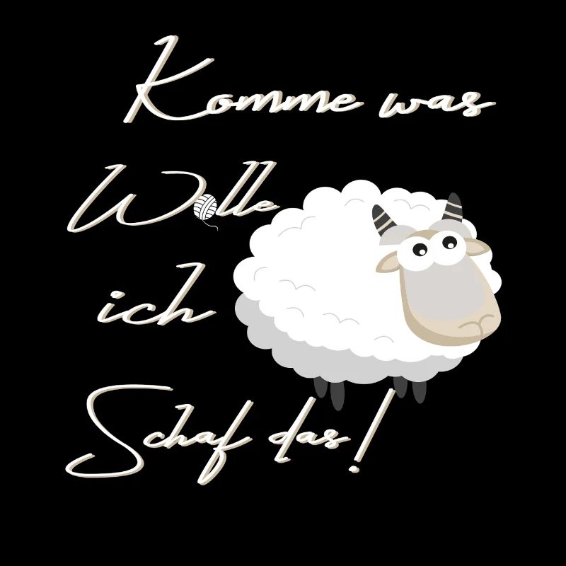 Kuscheliges Schaf Cartoon Spruch