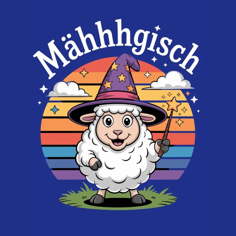 Mähhhgisch Schaf Zauberer Regenbogen