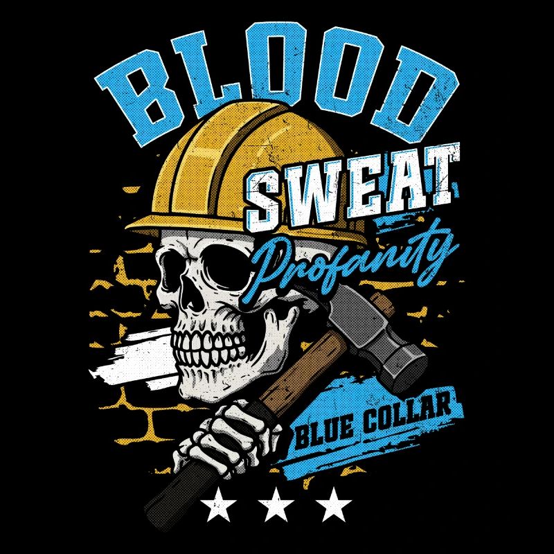 Blue Collar Arbeiter Handwerk Bauarbeiter