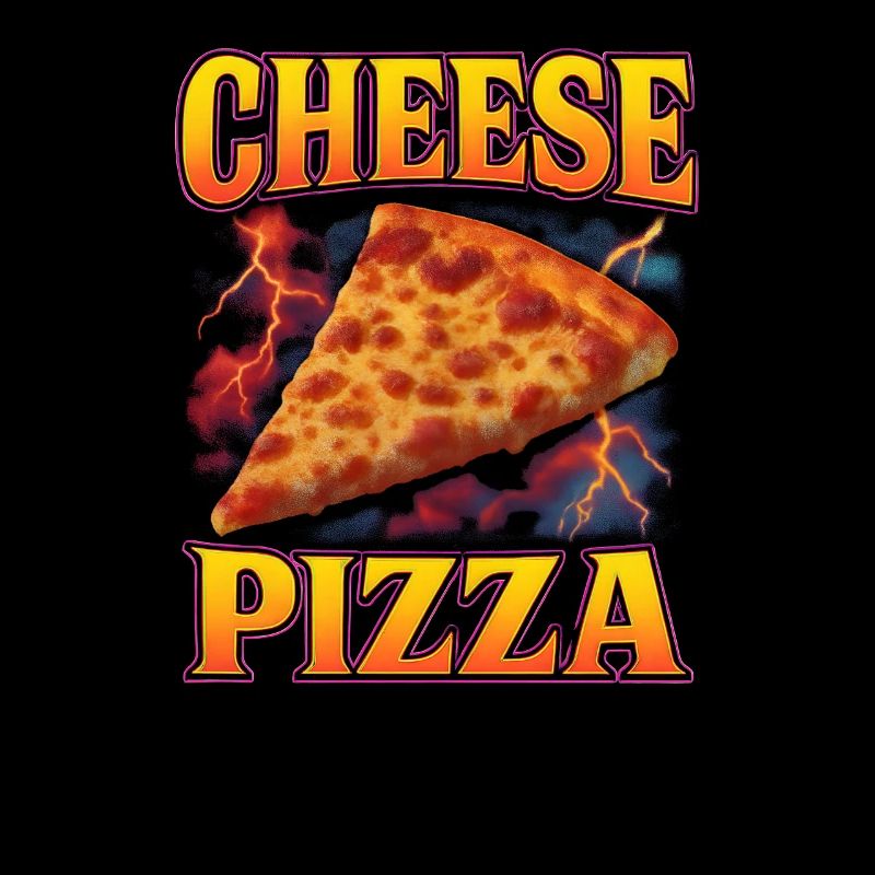 Pizza au fromage Nourriture préférée Pizza au fromage étrange des années 90