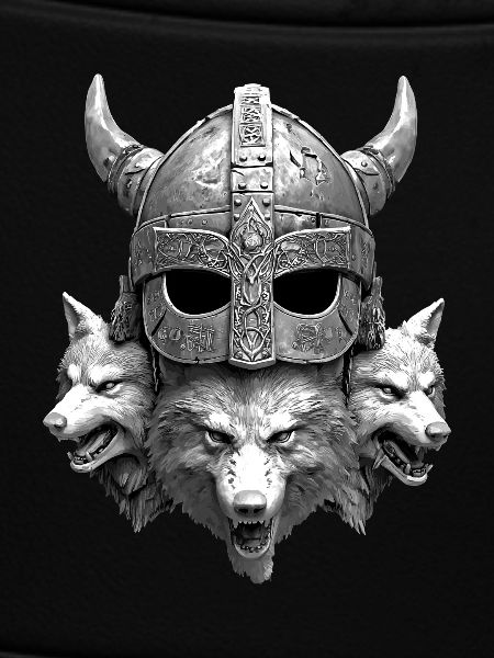 Wikinger Helm Wolf