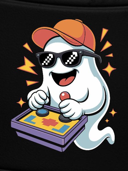 Retro Gamer Halloween Ghost