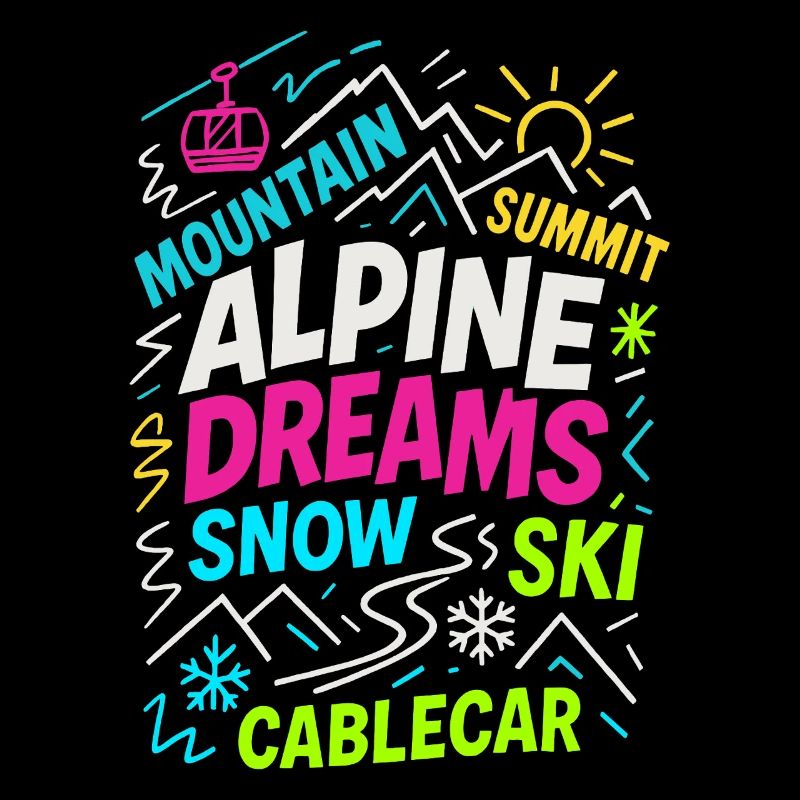 Rêves alpins | Conception de skis d’hiver