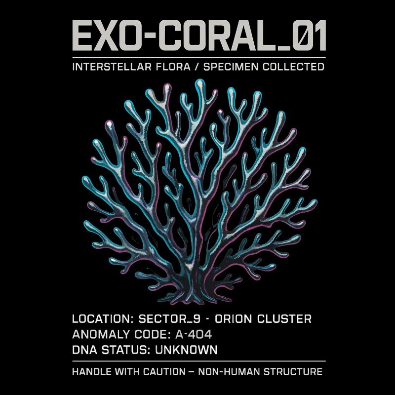 Exo Coral 01 – Futuristic Sci-Fi Alien Design