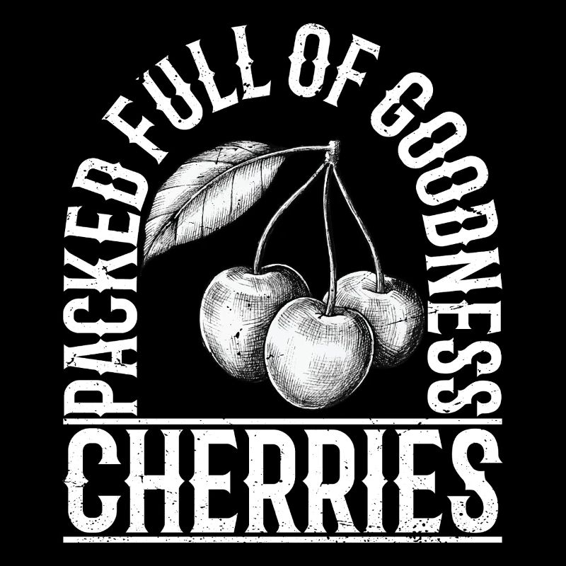 Rempli de cerises de qualité