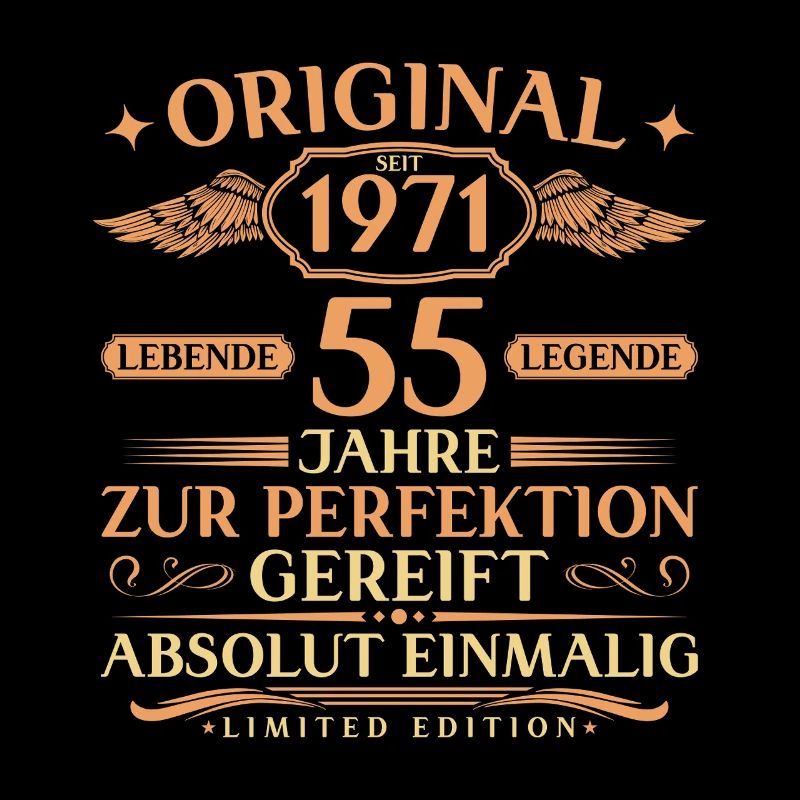 55th Birthday Gift Idea Vintage 1971 Born