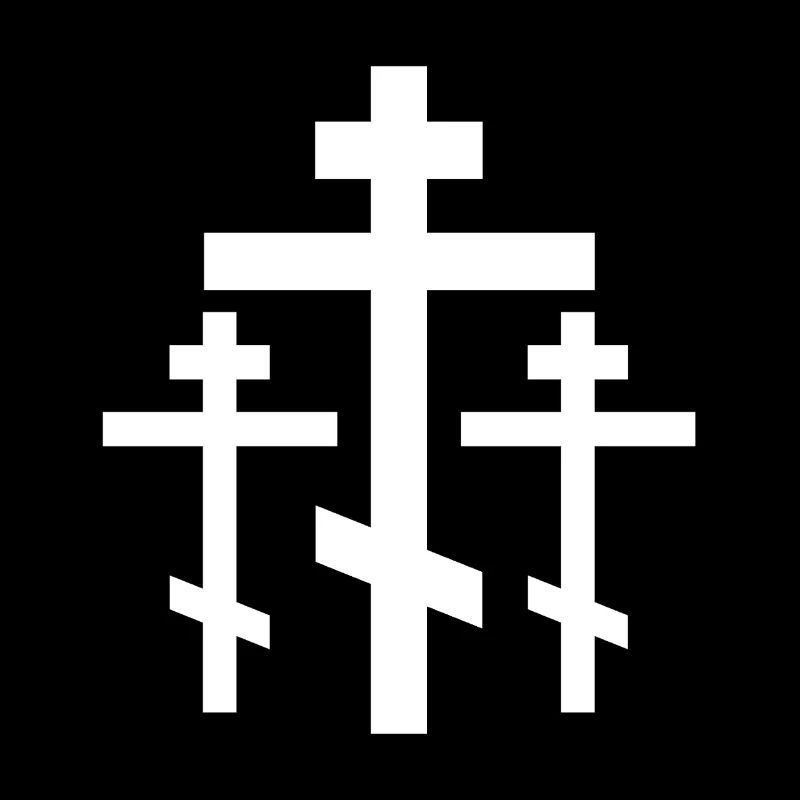 Three-cross silhouette