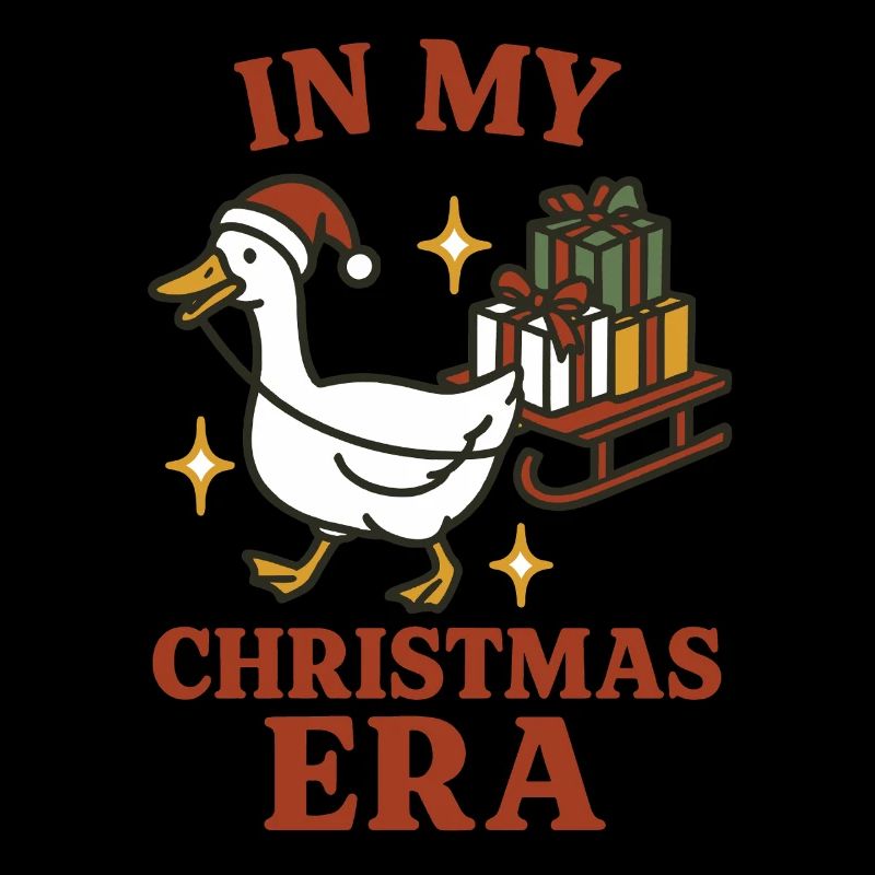 Oie de Noël dans mon amusement de l’époque de Noël