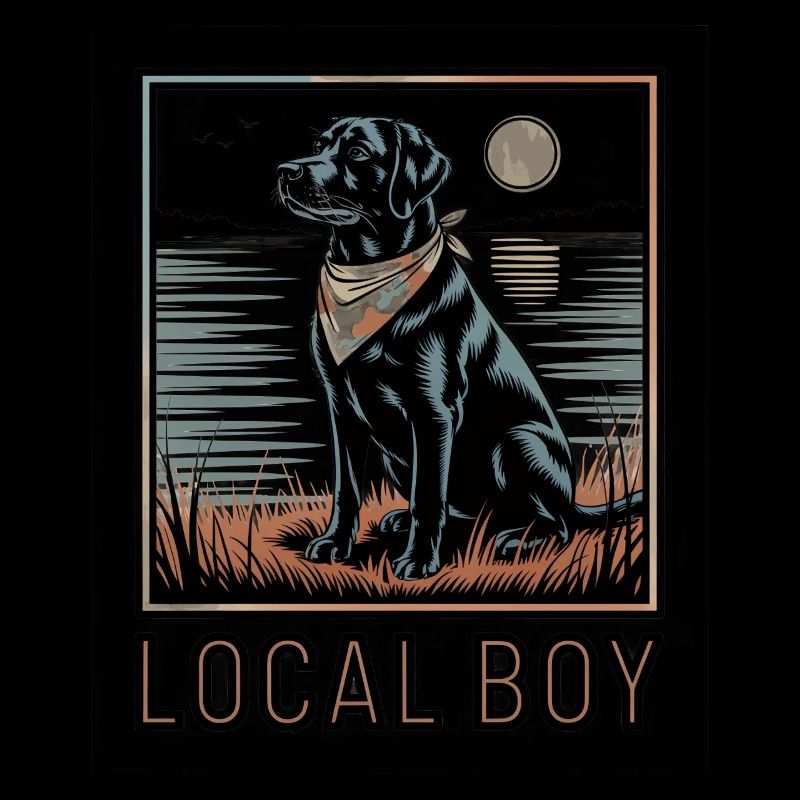 Local Boy Labrador Jagdhund Entenjagd