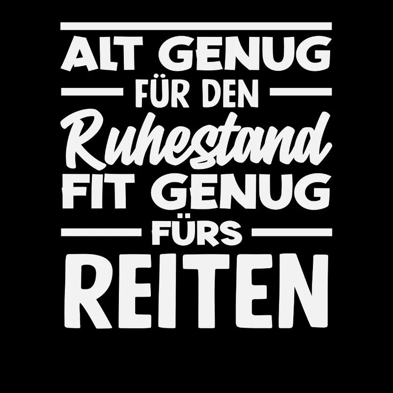 Ruhestand Rente Pferdemädchen Reiten Ponyfans