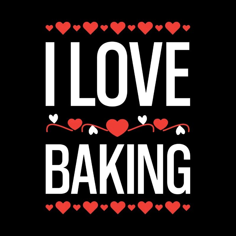I Love Baking Hearts