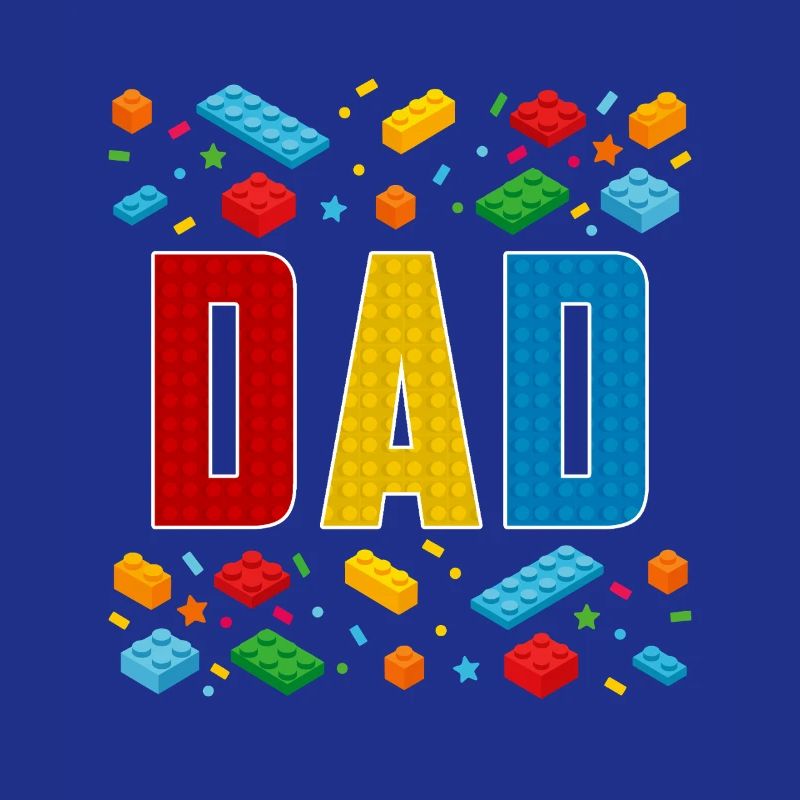 Papa brique constructeur paternité bâtiment de bloc