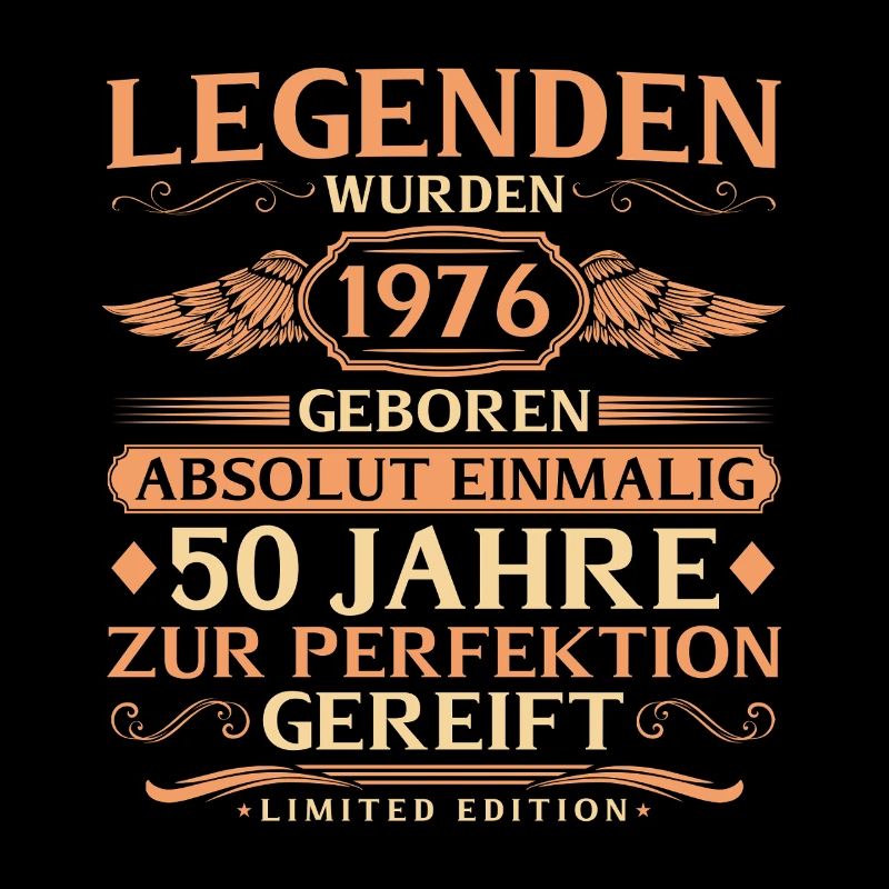 50e anniversaire Absolument unique - Né en 1976