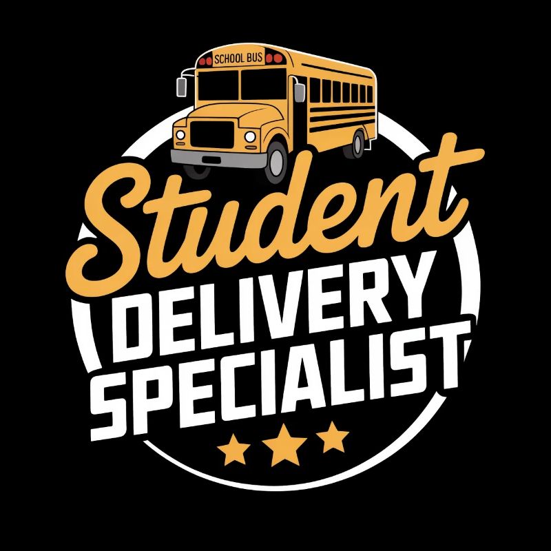 Student Delivery Specialist Funny School Bus Driver