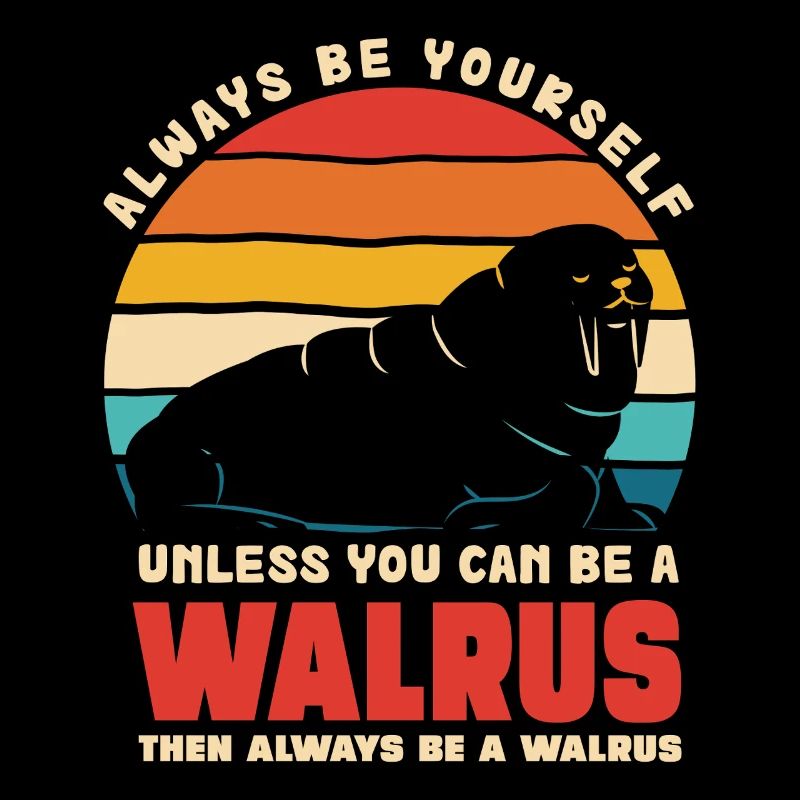 Walrus Confiance en Soi Rétro