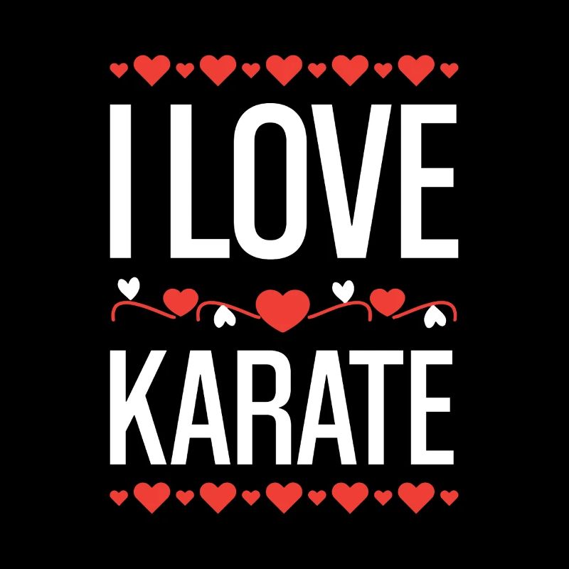 I Love Karate Herzdesign