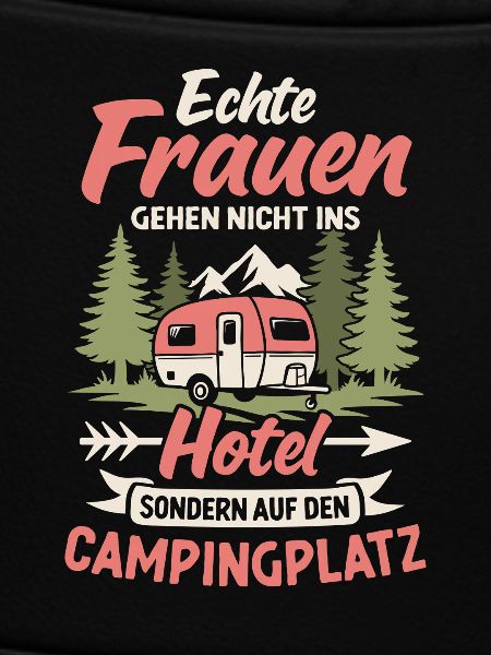 Camping Frauen Campingplatz Camper Wohnwagen