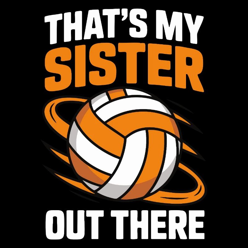 Volleyball Schwester - Stolzes Geschwister Design