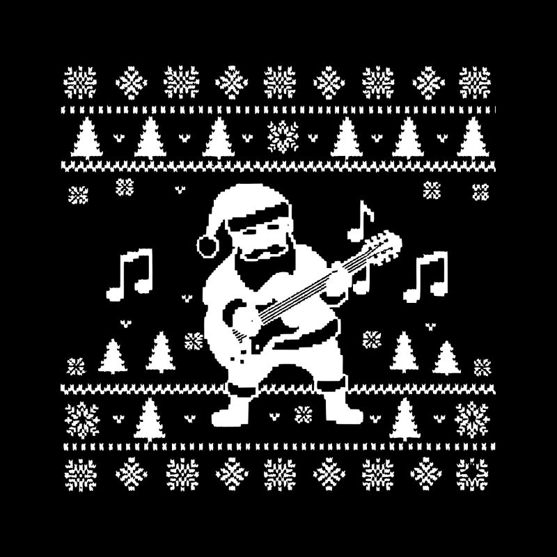 Weihnachtsmann spielt Gitarre XMas