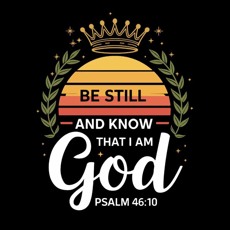Be Still And Know That I Am God Psalm 46:10 Krone
