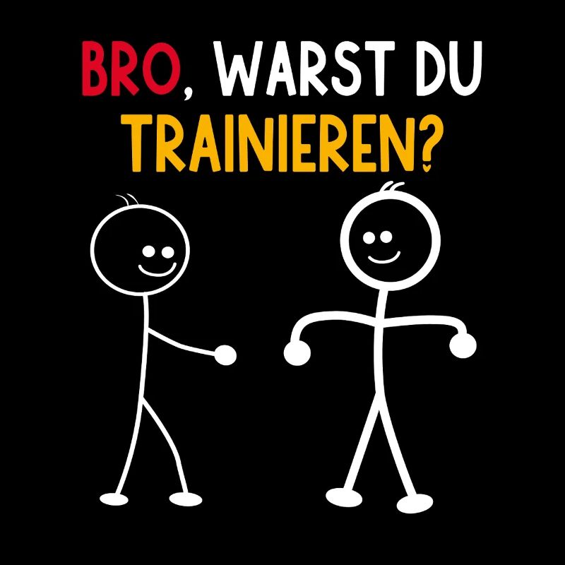 Strichmännchen WARST DU TRAINIEREN LUSTIG