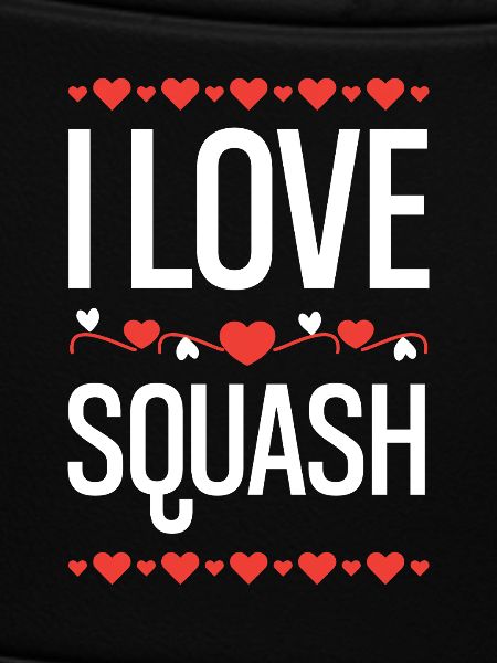 I Love Squash Herz Design