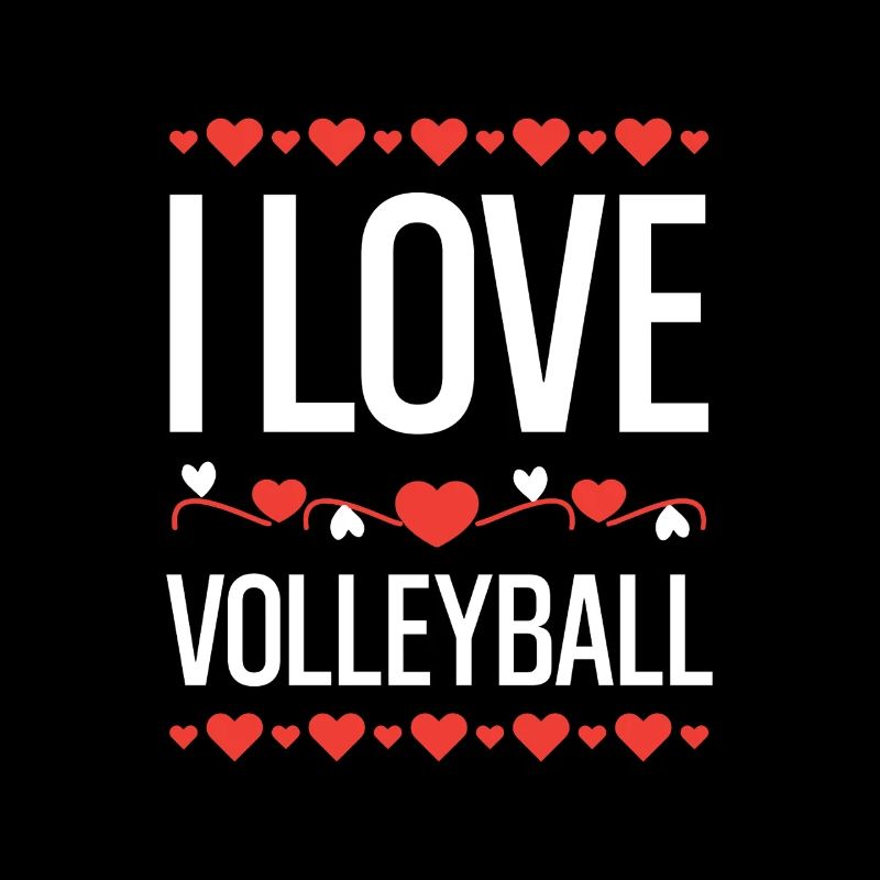 J’adore les cœurs de volley-ball