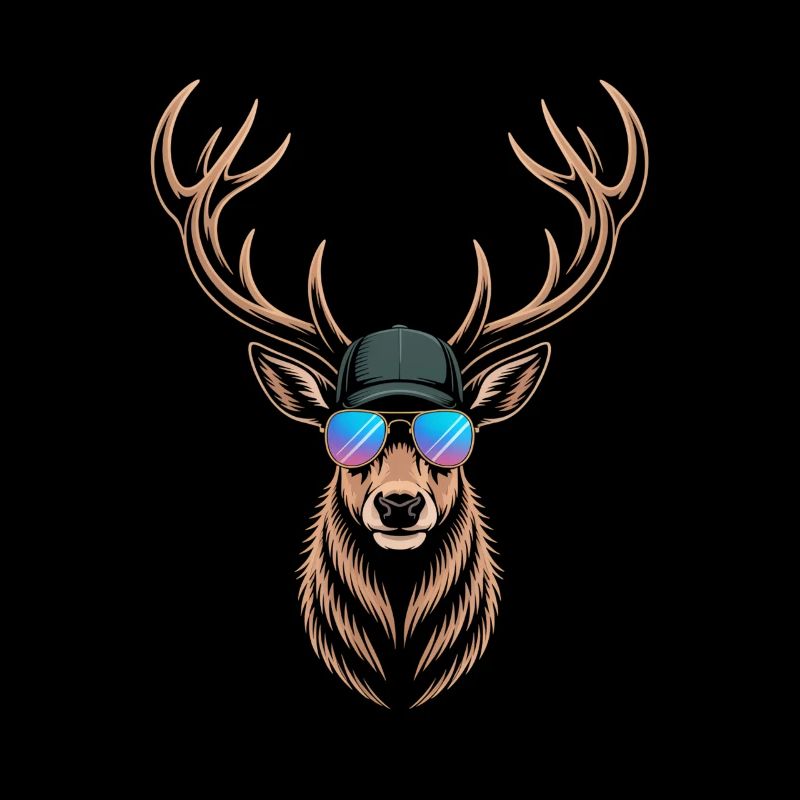 Cool deer with antlers