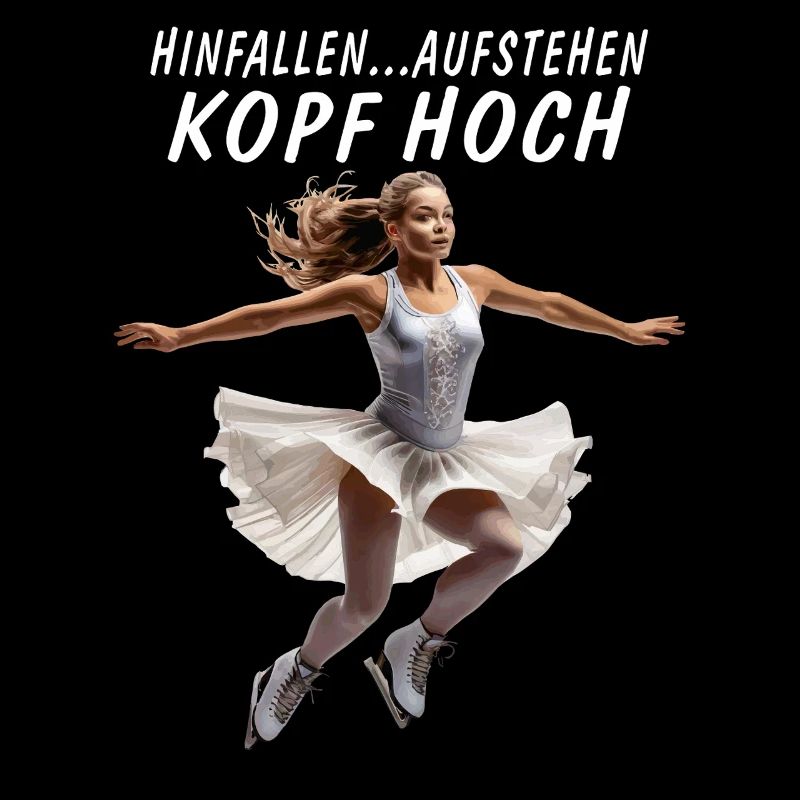 EISKUNSTLÄUFERIN HINFALLEN AUFSTEHEN