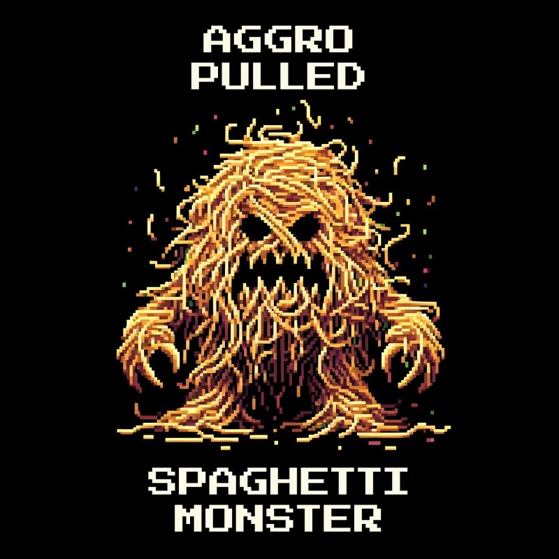 Spaghetti Monster | Lustiger Gamer Spruch