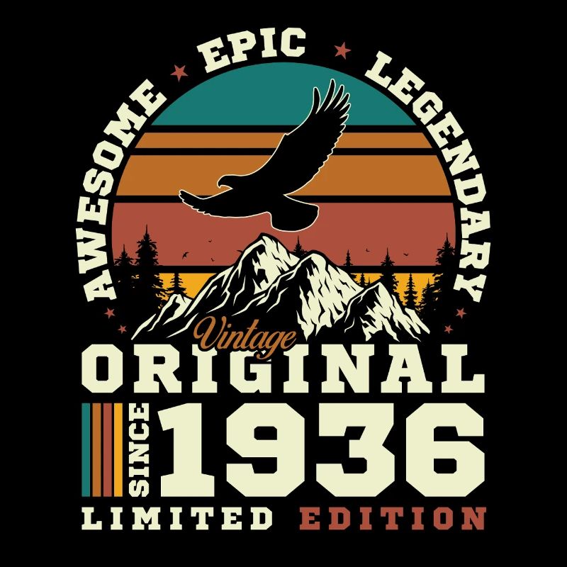90 Jahre 1936 Vintage Retro Geburtstagsgeschenk