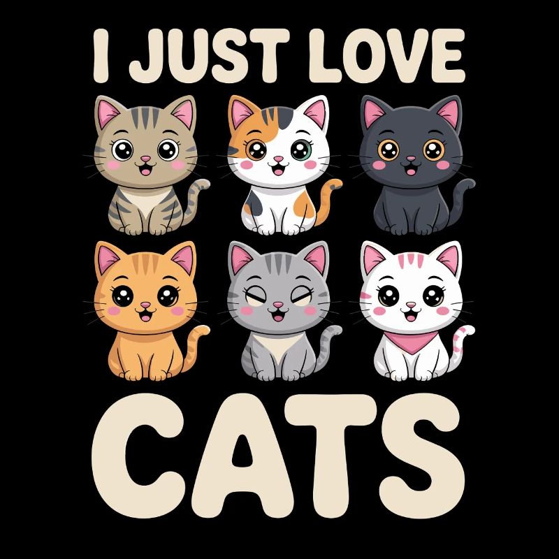 J’aime juste les chiens mignon chien illustration