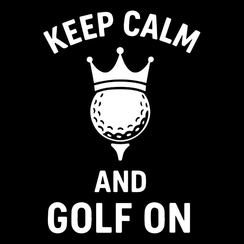 Bleiben Sie ruhig und Golf auf Golf Lover Tee