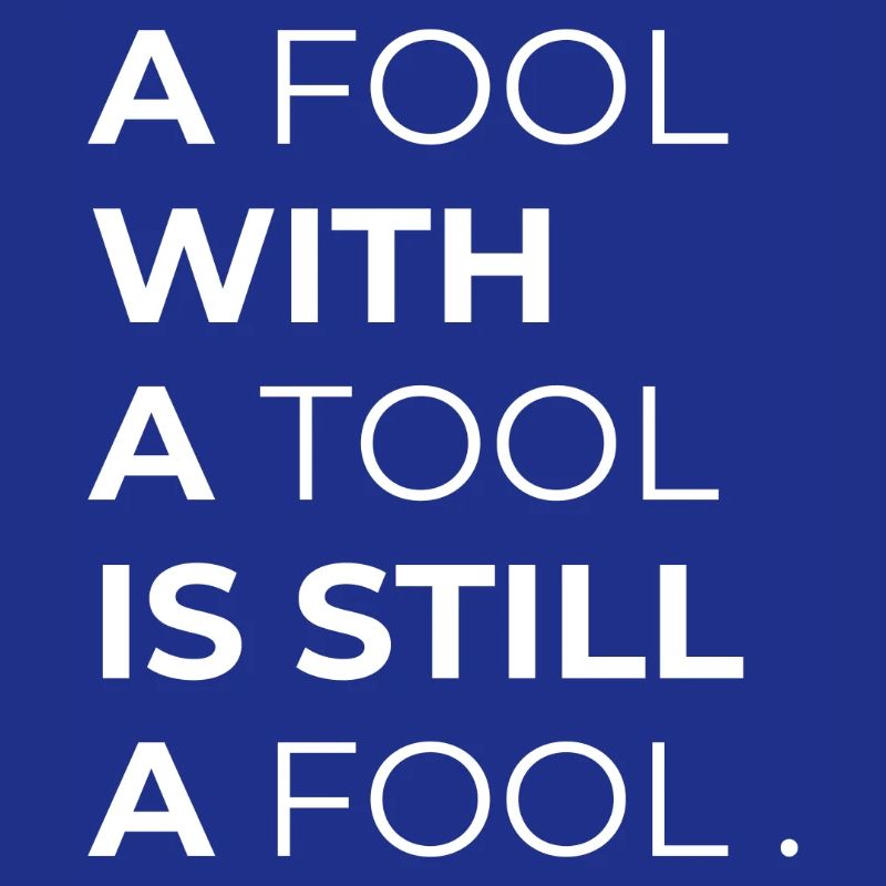 Toolwise Fool: Bold Typography