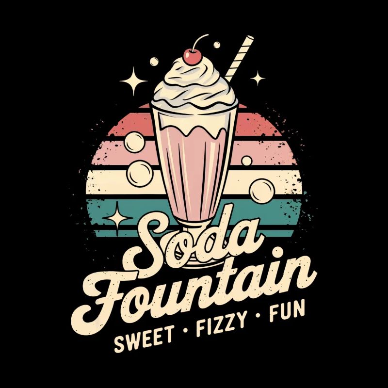 Publicité pour les sodas vintage