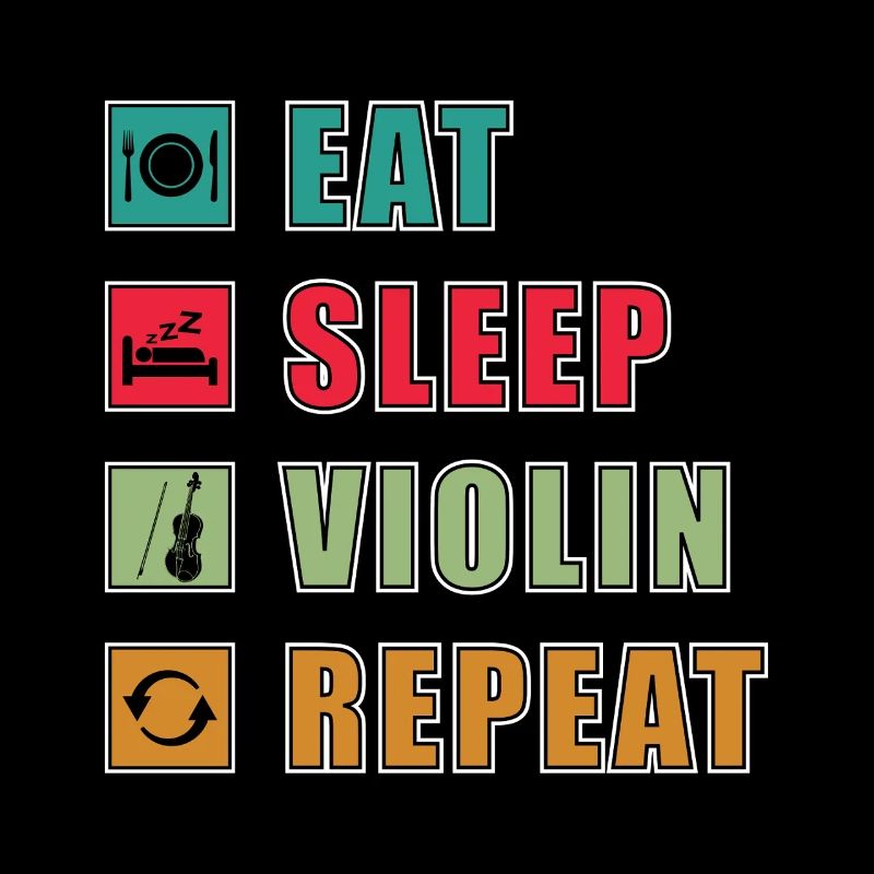 Manger dormir violon répéter Graphique