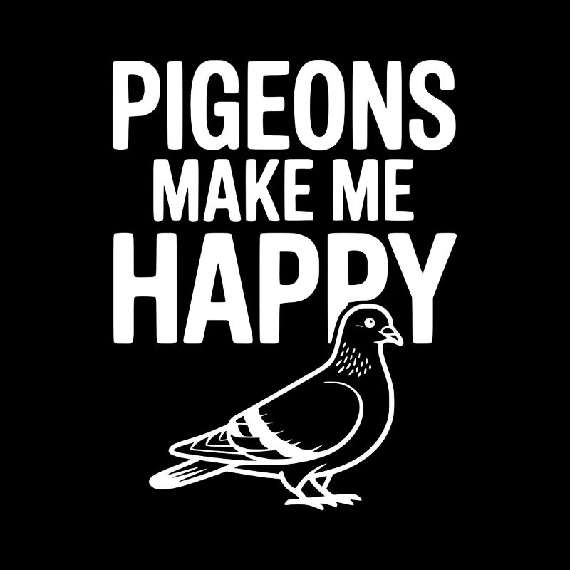Les pigeons me rendent heureux